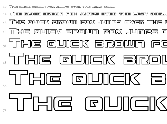 Mission GT-R font waterfall